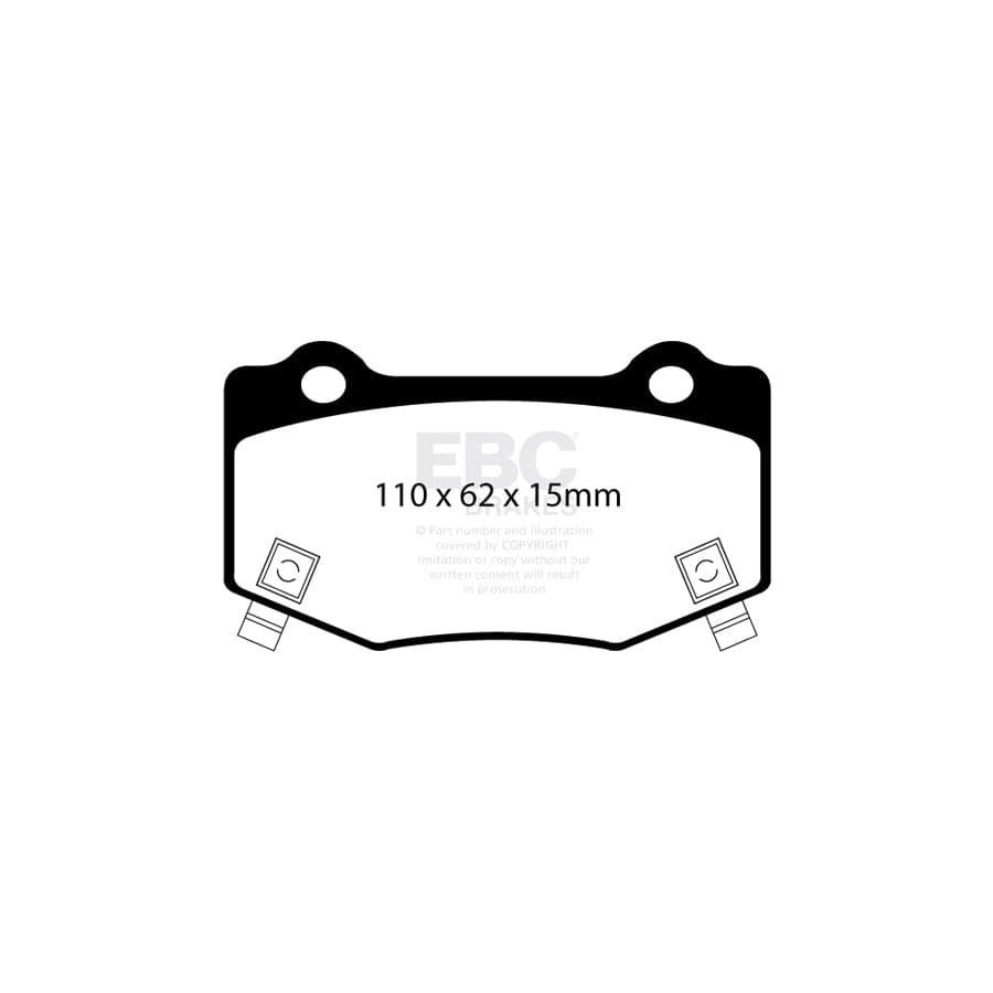 EBC PD04KR662 Chevrolet Corvette C7 Bluestuff Rear Brake Pad & Plain Disc Kit 2 | ML Performance UK Car Parts