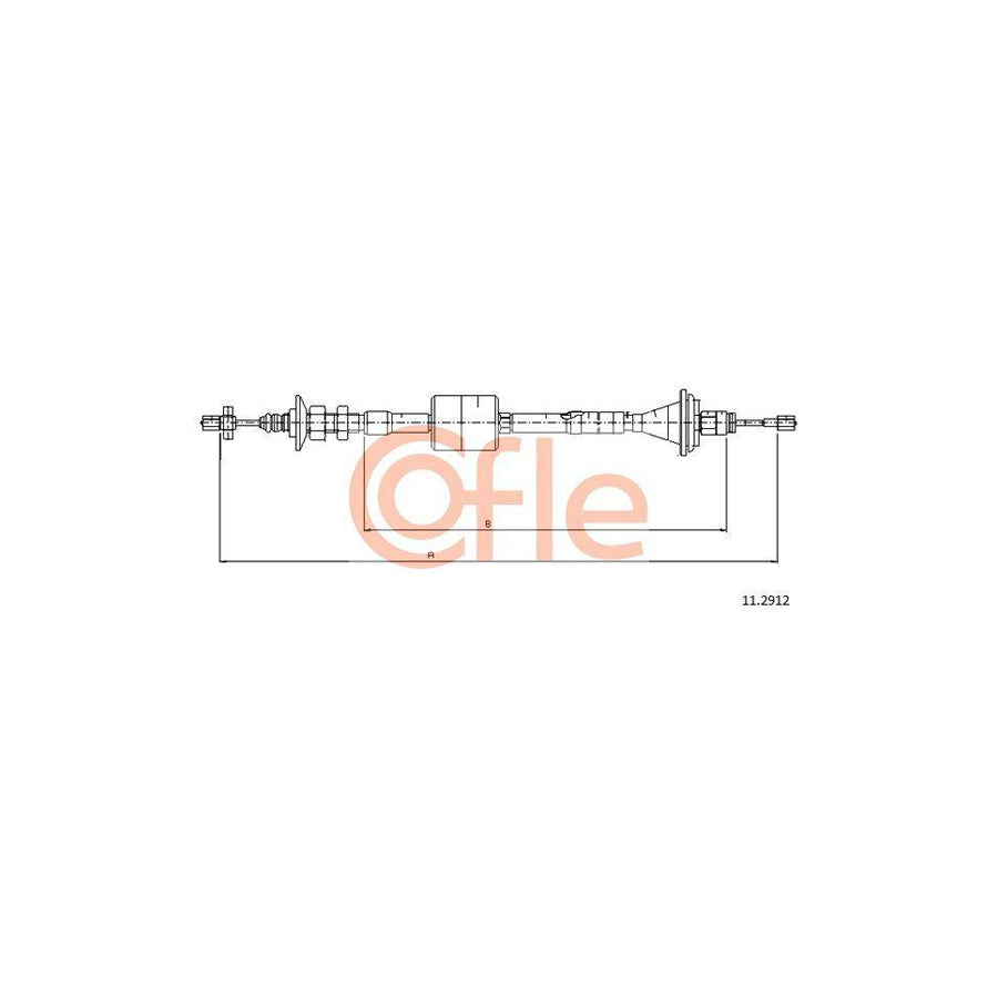 Cofle 11.2912 Clutch Cable for Renault Espace II (J63/S63)