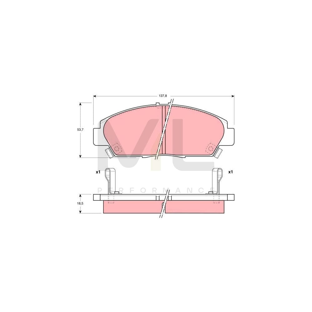 TRW Gdb1180 Brake Pad Set