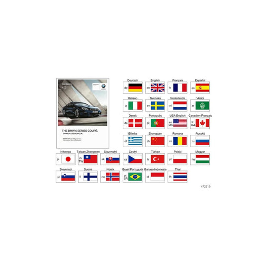 Genuine BMW 01402963797 Owner's Manual F13 ENUS (Inc. 650i, 640iX & M6)