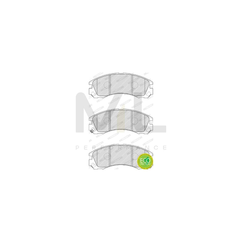 Ferodo Premier Eco Friction FDB1993 Brake Pad Set With Acoustic Wear Warning, Without Accessories