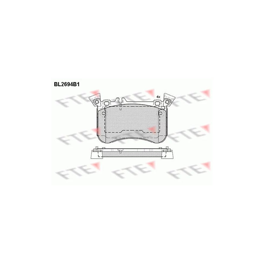 FTE 9010923 Brake Pad Set