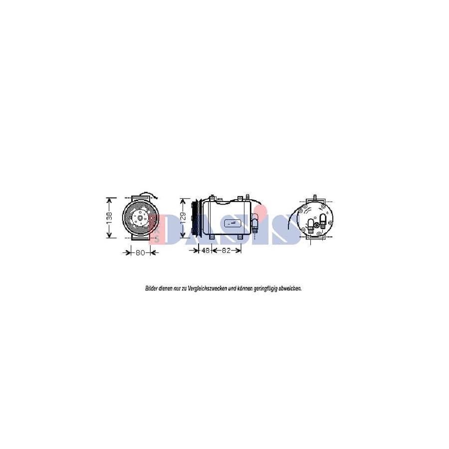 AKS Dasis 853380N Compressor, Air Conditioning