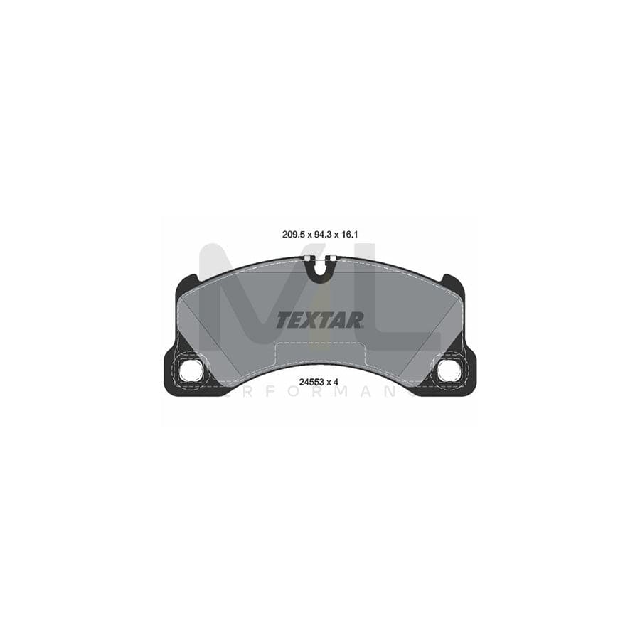 TEXTAR 2455301 Brake pad set prepared for wear indicator