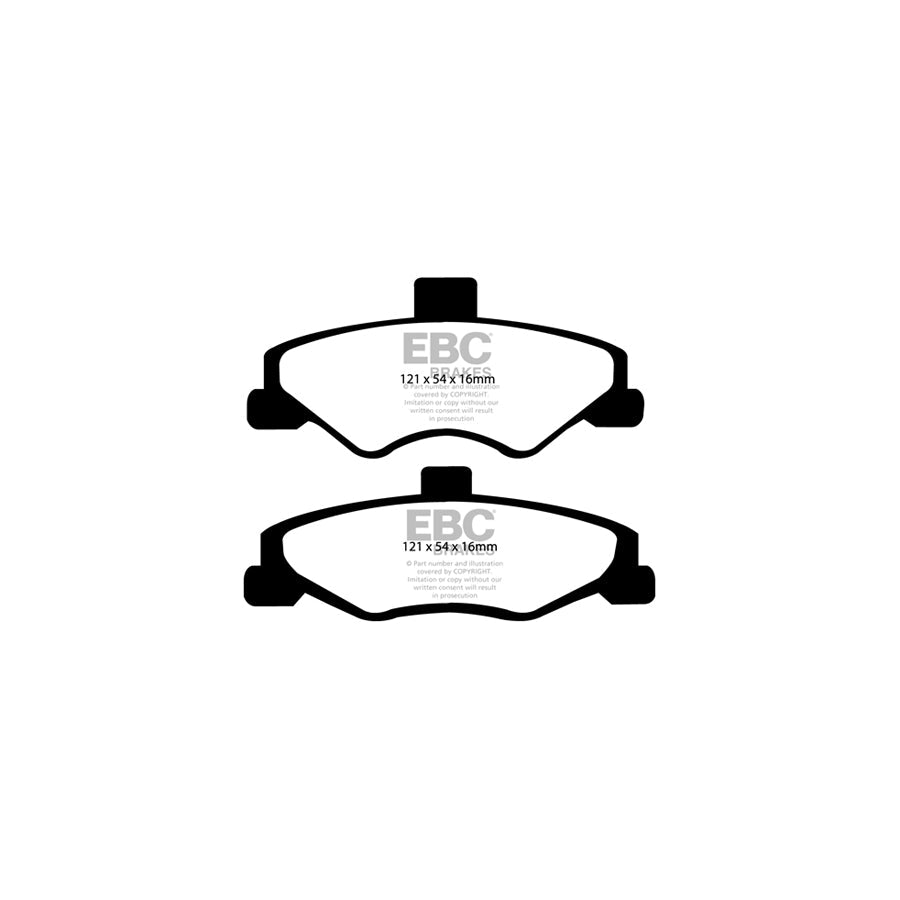 EBC PD13KR139 Chevrolet Pontiac Yellowstuff Rear Brake Pad & GD Disc Kit (Inc. Camaro & Firebird) 2 | ML Performance UK Car Parts