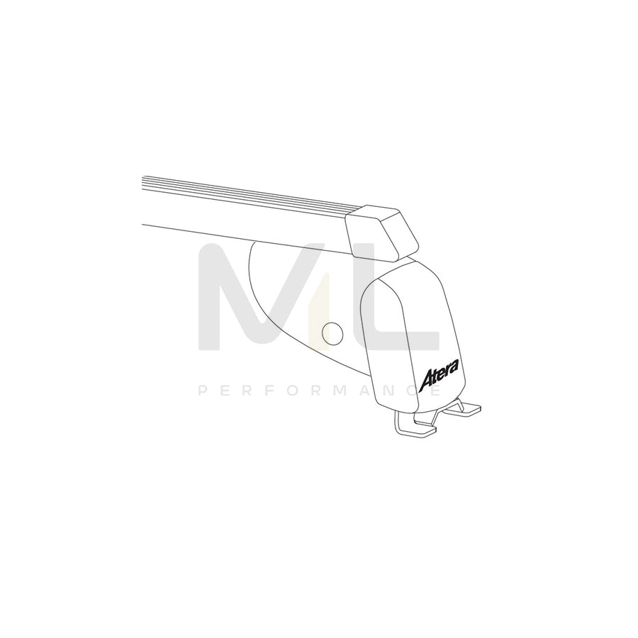 Atera Signo 044155 Roof bars for cars without rails, 137 cm, 100 kg, Steel
