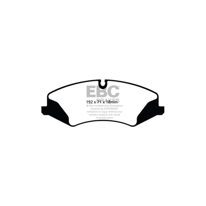 EBC DPX2123 Land Rover Ultimax Front Brake Pads - TRW Caliper 2 | ML Performance UK Car Parts