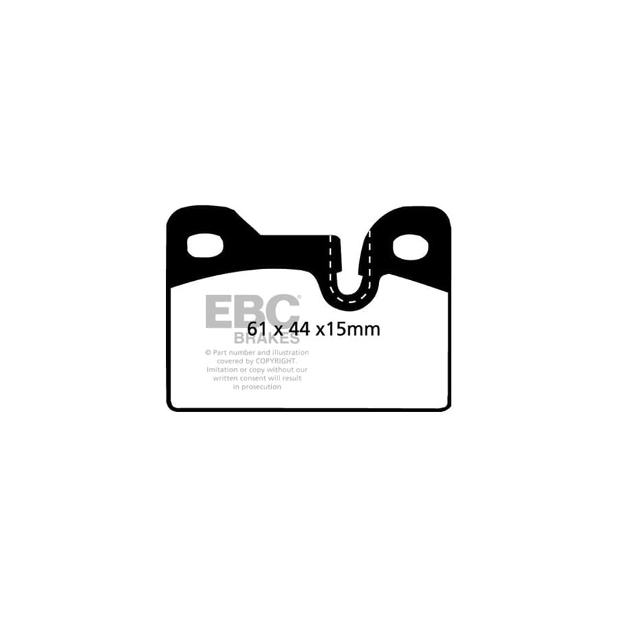 EBC PDKR129 BMW E21 Ultimax Rear Brake Pad & Plain Disc Kit - ATE Caliper 2 | ML Performance UK Car Parts