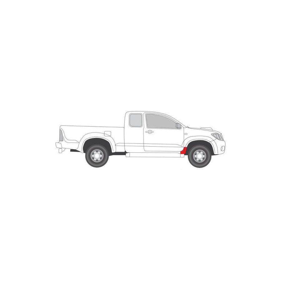 Blic 6504-03-8172332P Wheel Arch Liner for Toyota Hilux VII Pickup