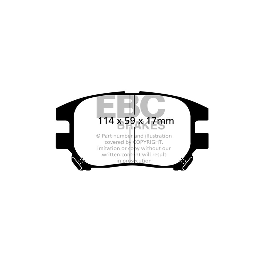 EBC DP1658 Toyota Harrier Ultimax Front Brake Pads - Akebono Caliper 2 | ML Performance UK Car Parts