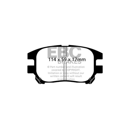 EBC DP1658 Toyota Harrier Ultimax Front Brake Pads - Akebono Caliper 2 | ML Performance UK Car Parts