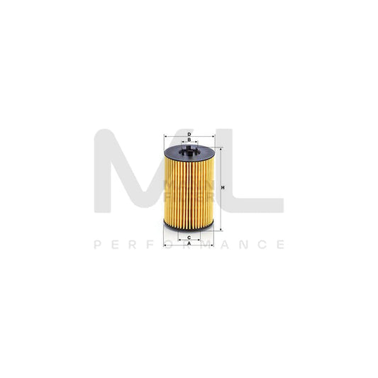 MANN-FILTER HU 7020 z Oil Filter with seal, Filter Insert