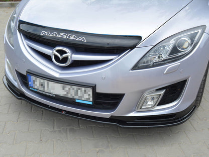 Maxton Design MA-6-2-SPORT-FD1T Front Splitter Mazda 6 MK2 Sport Hatch (gh-series) Pre-facelift (2008-2010) | ML Performance UK Car Parts