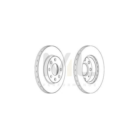 Ferodo DDF1130C-1 Brake Disc Vented, Coated  - Pair