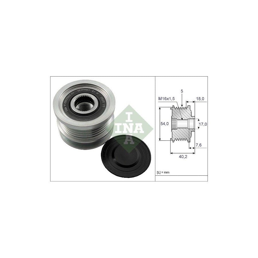 Ina 535 0143 10 Alternator Freewheel Clutch
