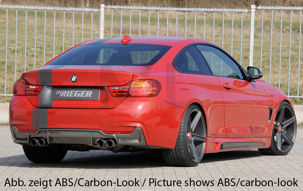 Rieger 00053479 BMW 4 Series F32 F33 F36 Rear Diffuser 5 | ML Performance UK Car Parts