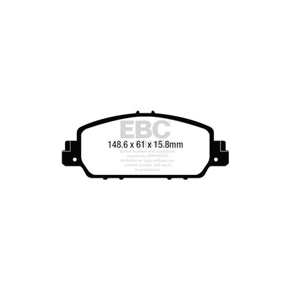 EBC DP43014R Honda HR-V Yellowstuff Front Brake Pads 2 | ML Performance UK Car Parts