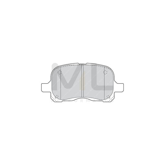 Ferodo Premier FDB1458 Brake Pad Set for Toyota Corolla Not Prepared for Wear Indicator