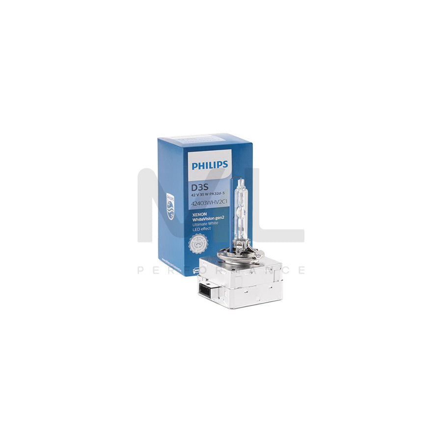 PHILIPS Xenon WhiteVision gen2 42403WHV2C1 Bulb, spotlight D3S (Gas Discharge Lamp) 42V 35W PK32d-5 5000K Xenon