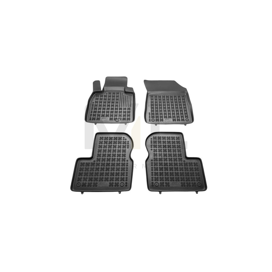 REZAW PLAST 201817 Floor mat set for NISSAN Micra IV Hatchback (K13) Elastomer, Front and Rear, Black