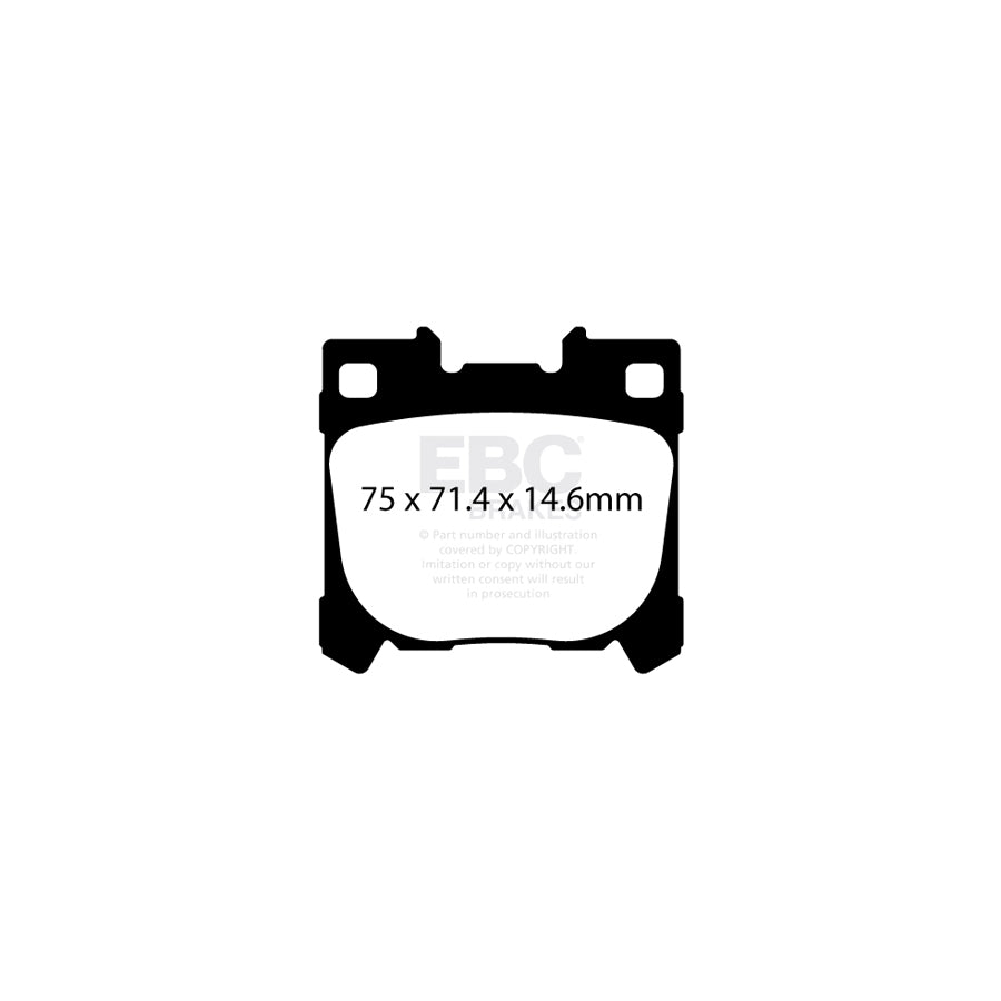 EBC DP52431NDX Toyota Yaris GR Bluestuff NDX Rear Brake Pads  2 | ML Performance UK Car Parts