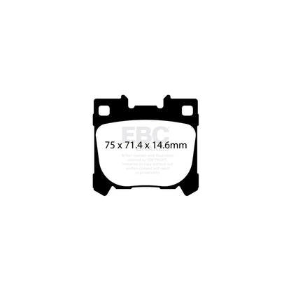 EBC DP52431NDX Toyota Yaris GR Bluestuff NDX Rear Brake Pads  2 | ML Performance UK Car Parts