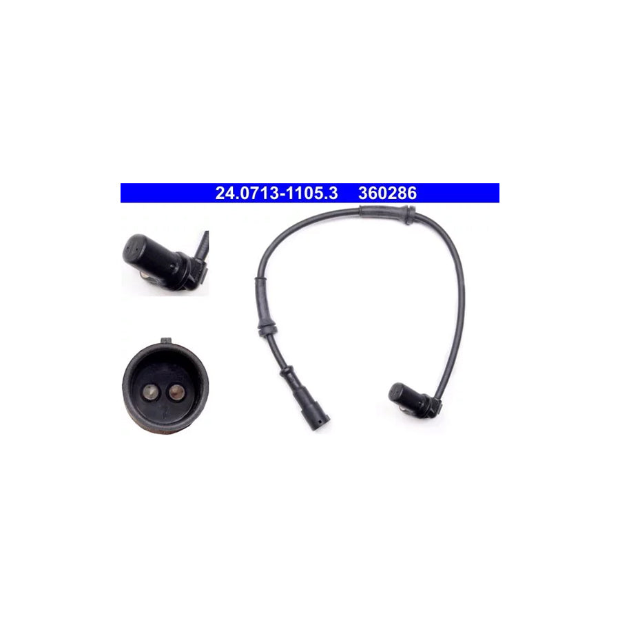 ATE 24.0713-1105.3 Abs Sensor for Renault Twingo