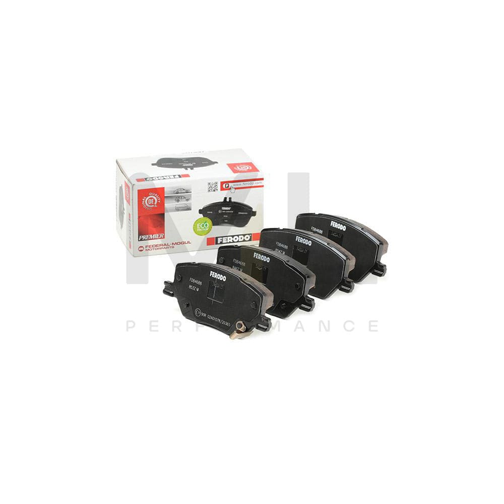 Ferodo FDB4688 Brake Pad Set Premier, With Acoustic Wear Warning, With Accessories