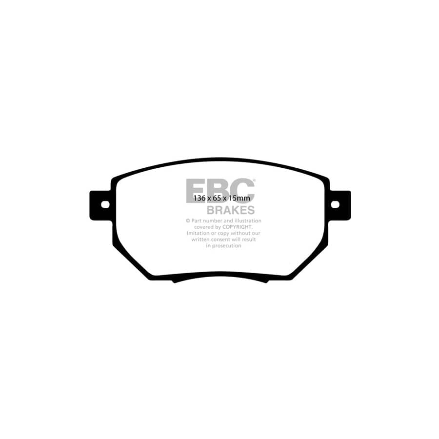 EBC PD11KF629 Infiniti Greenstuff Front Brake Pad & GD Disc Kit - Akebono Caliper (Inc. FX35 & FX45) 2 | ML Performance UK Car Parts