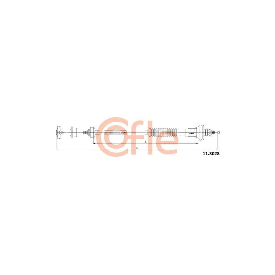 Cofle 11.3028 Clutch Cable for Peugeot 206