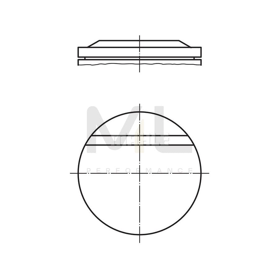 MAHLE ORIGINAL 002 72 00 Piston 95,5 mm | ML Performance Car Parts