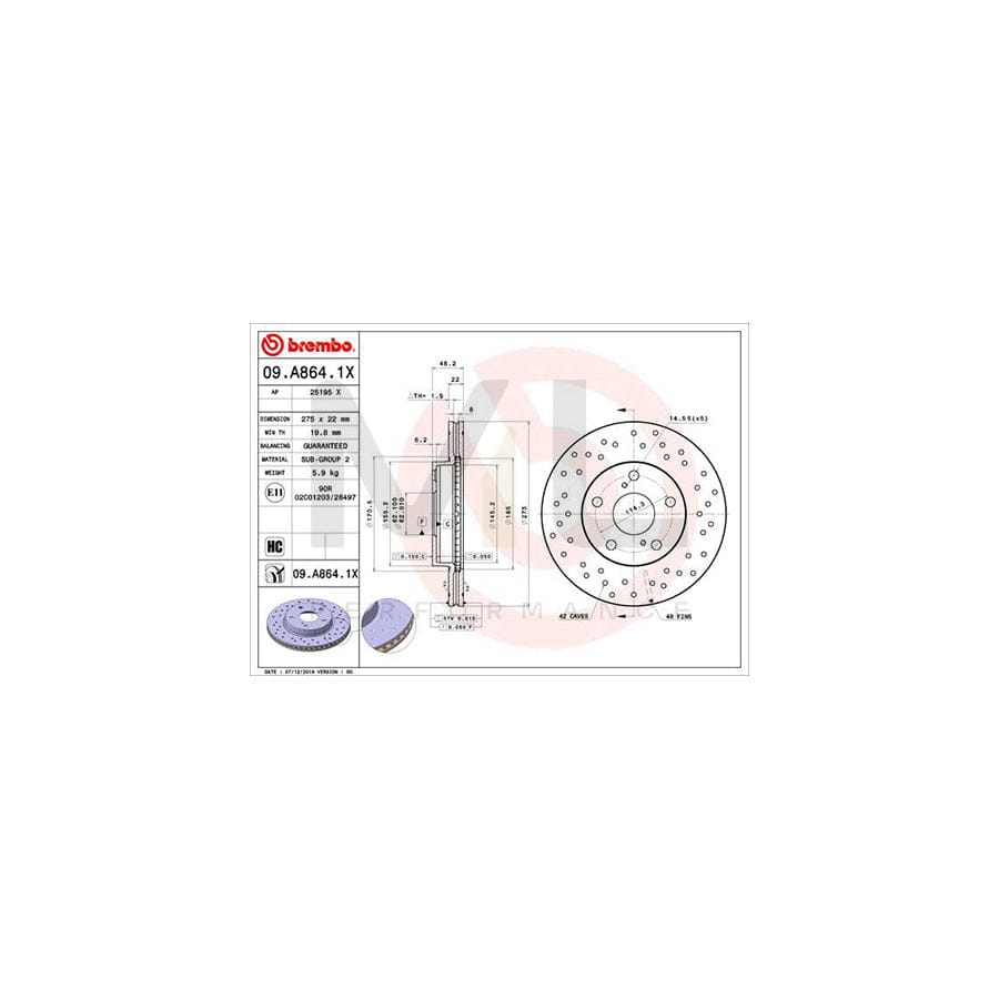 brembo-coated-disc-line-09-c089-11-brake-disc-for-porsche-911-perforated-vented-coated-high-carbon-with-bolts-screws