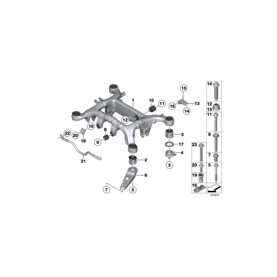 Genuine BMW 33316798728 F13 F10 F11 Vibration Absorber Right (Inc. Cullinan Black Badge, 550i & 650iX 4.0)