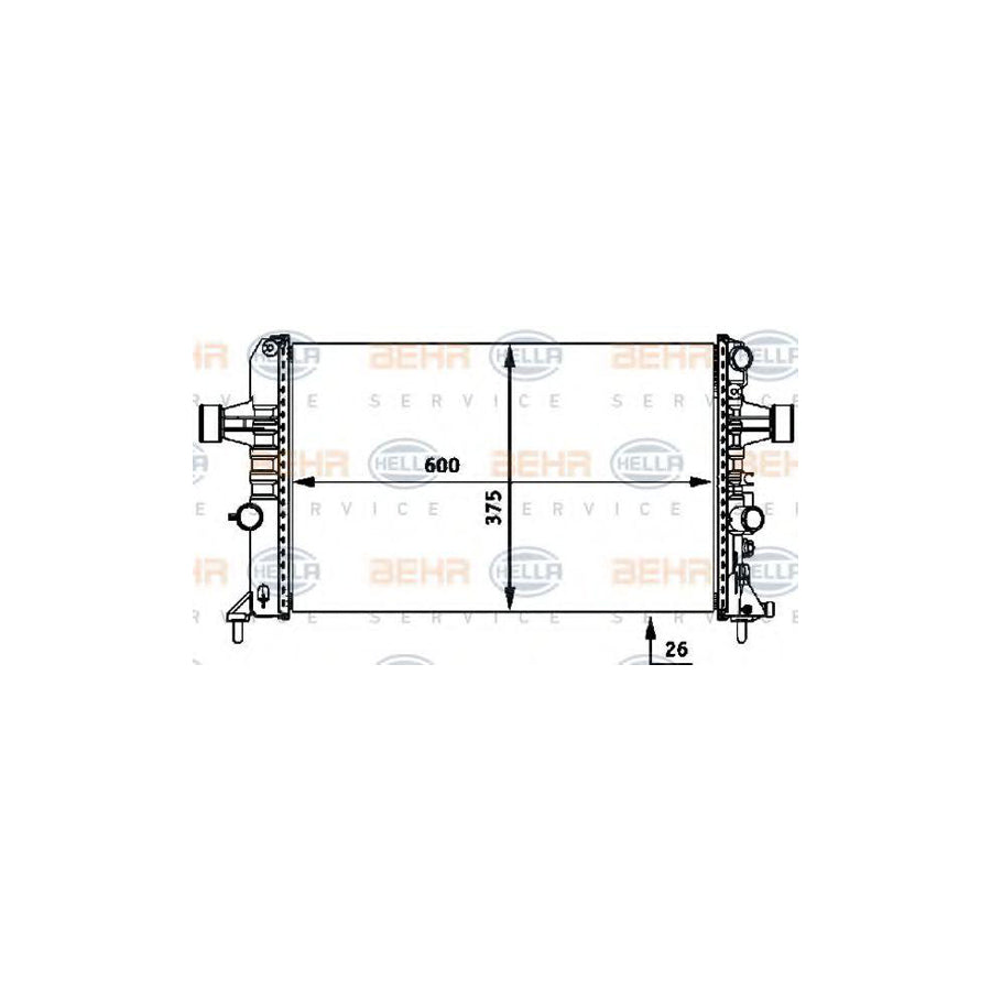 Hella 8MK 376 718-334 Engine Radiator