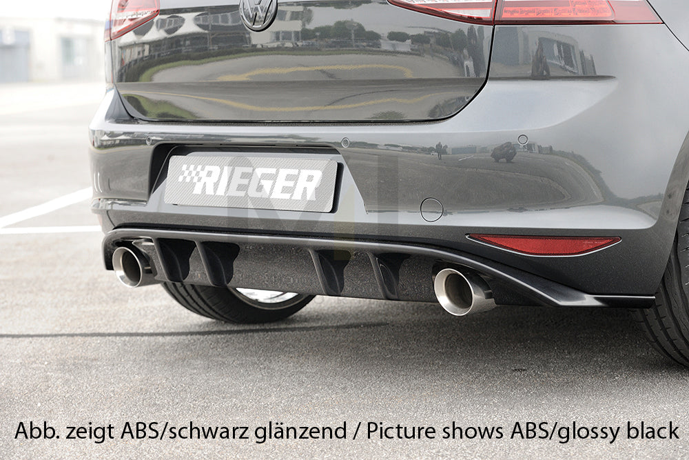 Rieger 00059563 VW Mk7 Golf Rear Diffuser (GTI Clubsport & GTI) 1 | ML Performance UK Car Parts