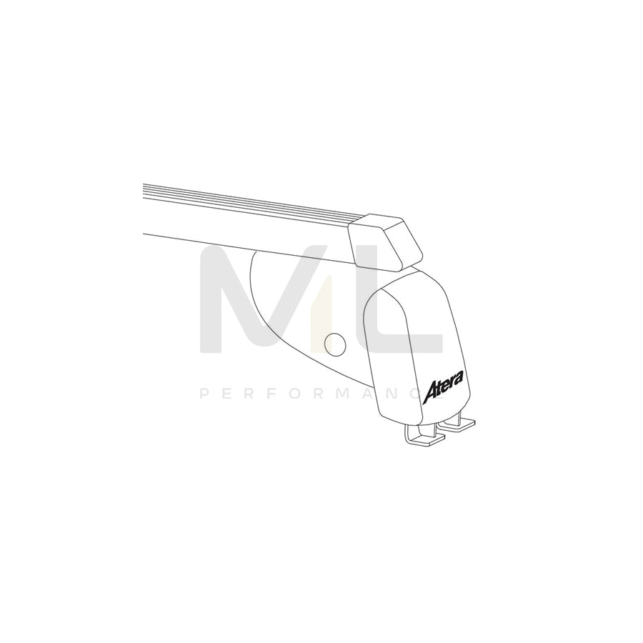 Atera Signo 044164 Roof bars for cars without rails, 122 cm, 100 kg, Steel