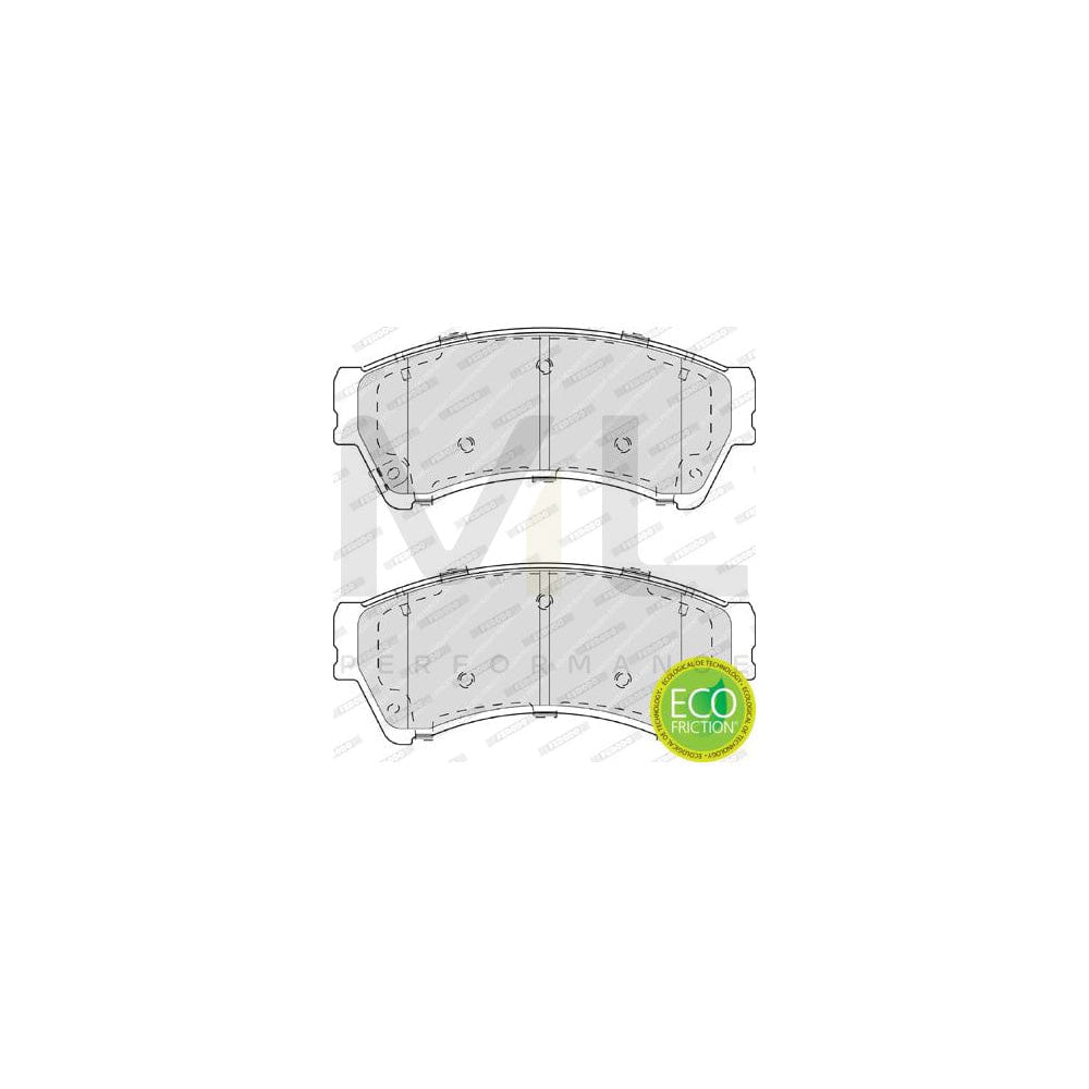 Ferodo Premier Eco Friction FDB4062 Brake Pad Set for Mazda 6 With Acoustic Wear Warning, With Accessories