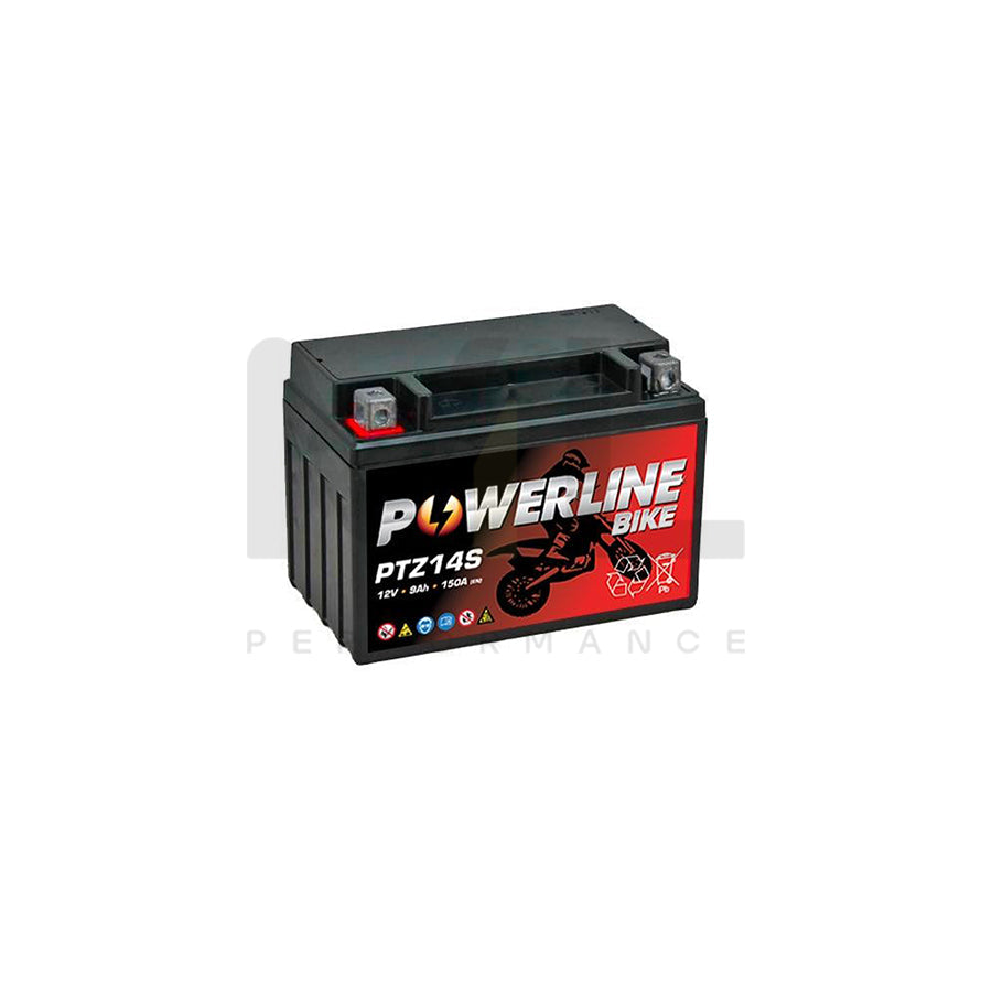 Powerline PTZ14S Motorcycle Battery 12V