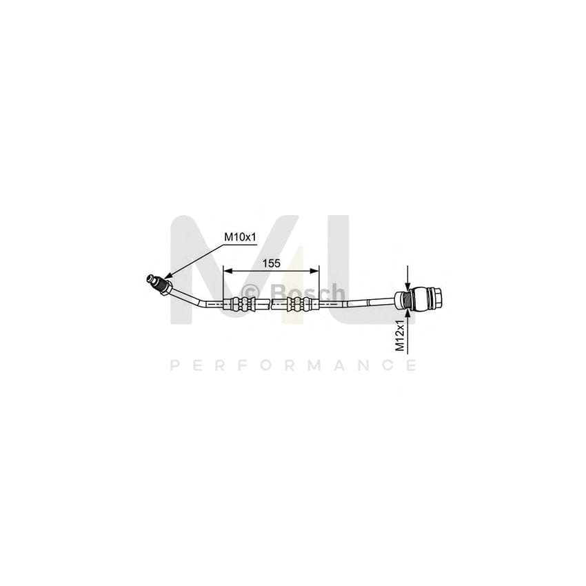 BOSCH 1 987 481 580 Brake Hose 155mm | ML Performance Car Parts