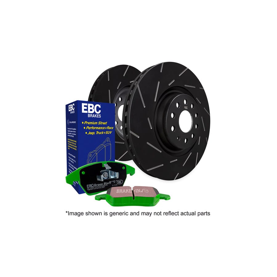 EBC PD06KR355 Toyota MR2 Mk2 Greenstuff Rear Brake Pad & USR Disc Kit 1 | ML Performance UK Car Parts