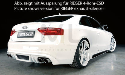 Rieger 00055400 Audi B8 B81 A5 Rear Diffuser 4 | ML Performance UK Car Parts