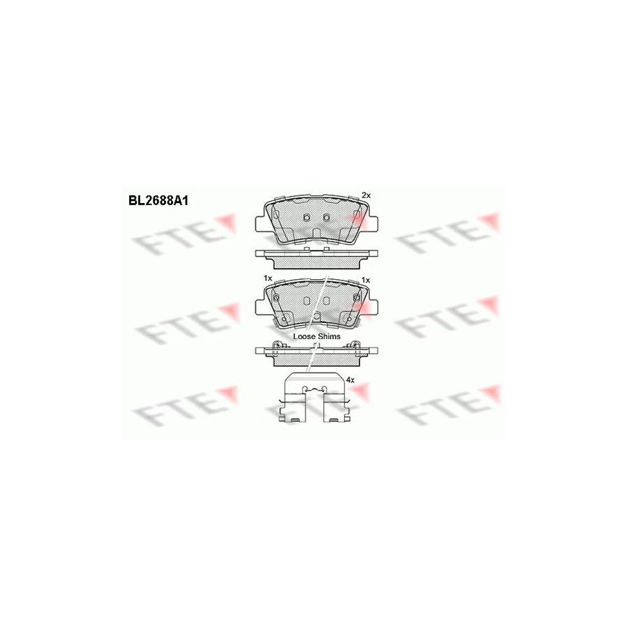 FTE 9010918 Brake Pad Set