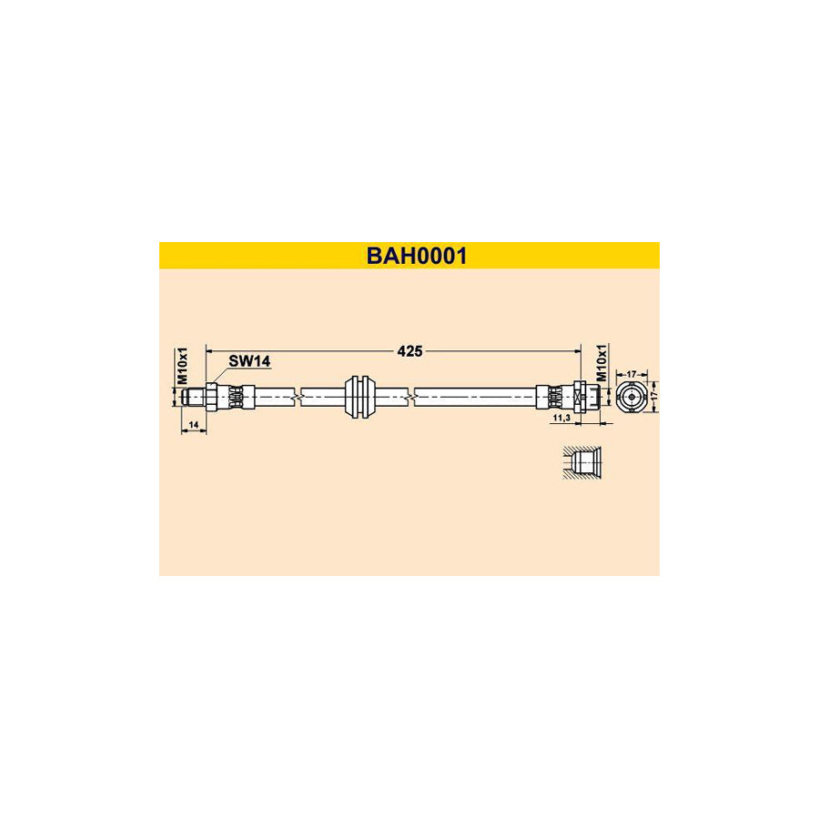 Barum Bah0001 Brake Hose