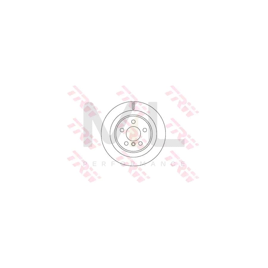 TRW DF6755 Brake Disc Vented, Painted  - 1 piece