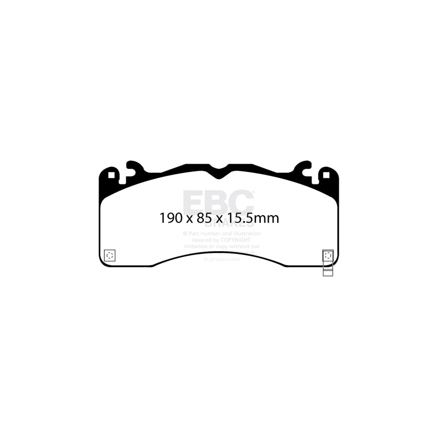 EBC DP53040NDX Ford Mustang Bluestuff NDX Front Brake Pads  2 | ML Performance UK Car Parts