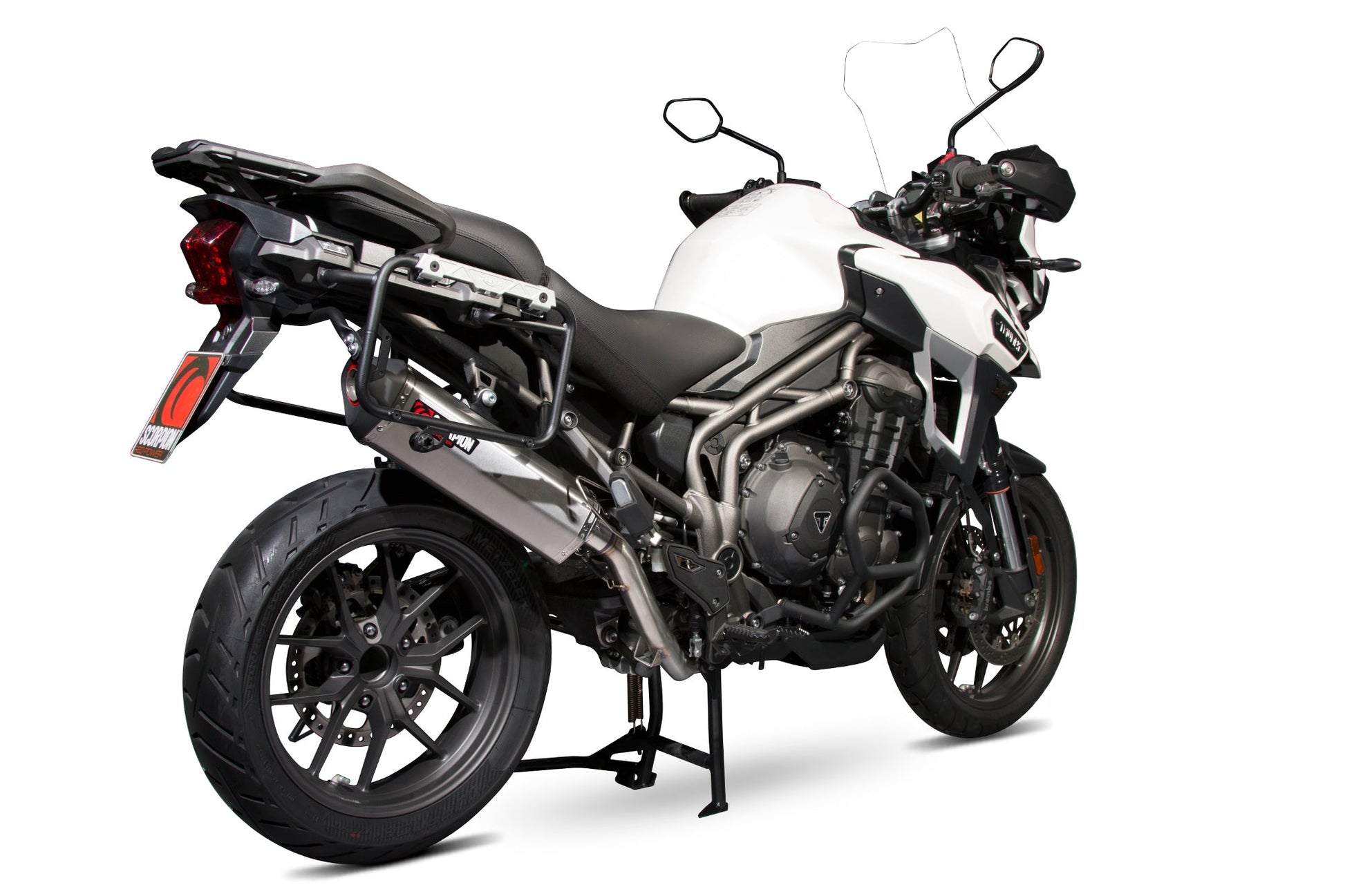 Scorpion RTR80SEO Triumph Tiger 1200 Explorer Serket Parallel Slip-On - Brushed Stainless Steel Sleeve | ML Performance UK UK