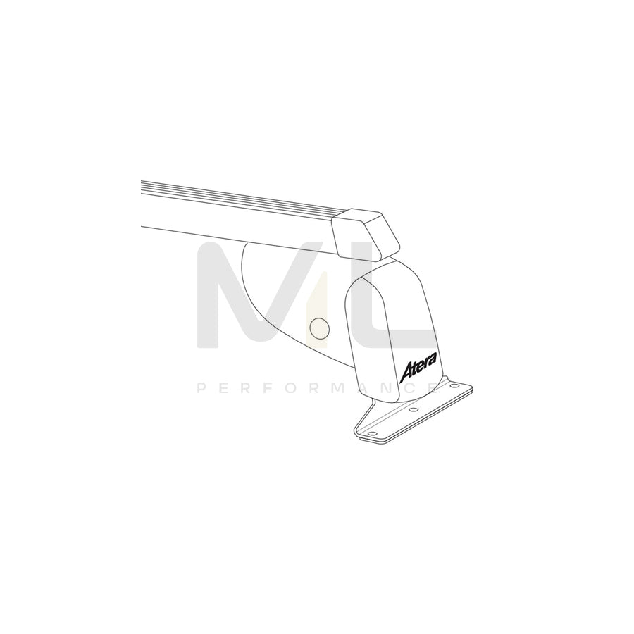 Atera Signo 044314 Roof bars for cars without rails, 160 cm, 100 kg, Steel