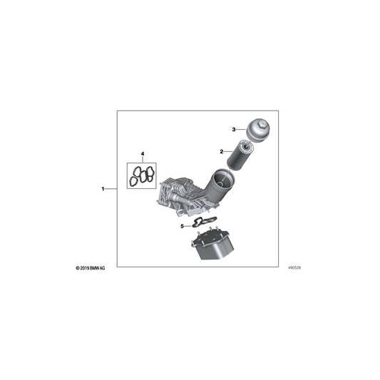 Genuine BMW 11428595438 G11 G29 G02 Oil Filter Cover (Inc. X3 30eX, X5 30iX & X3 20i)