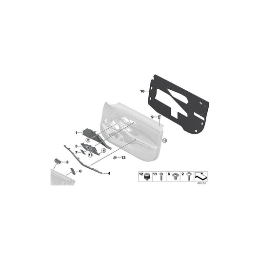 Genuine BMW 51417945698 G20 G21 Door Handle Inner Right CANBERERABEIGE (Inc. 330dX, 320iX & 320i)