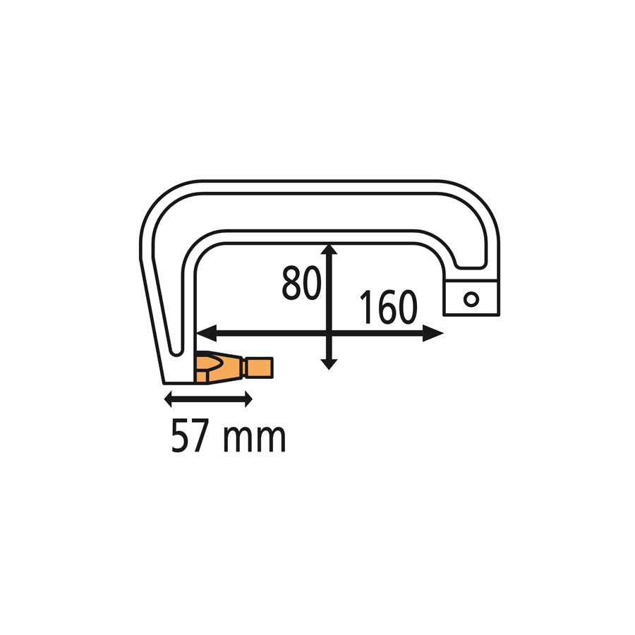 Gys 051065 Rc1 Arm (160X80Mm) With Cap (X2) Car Body Accessories